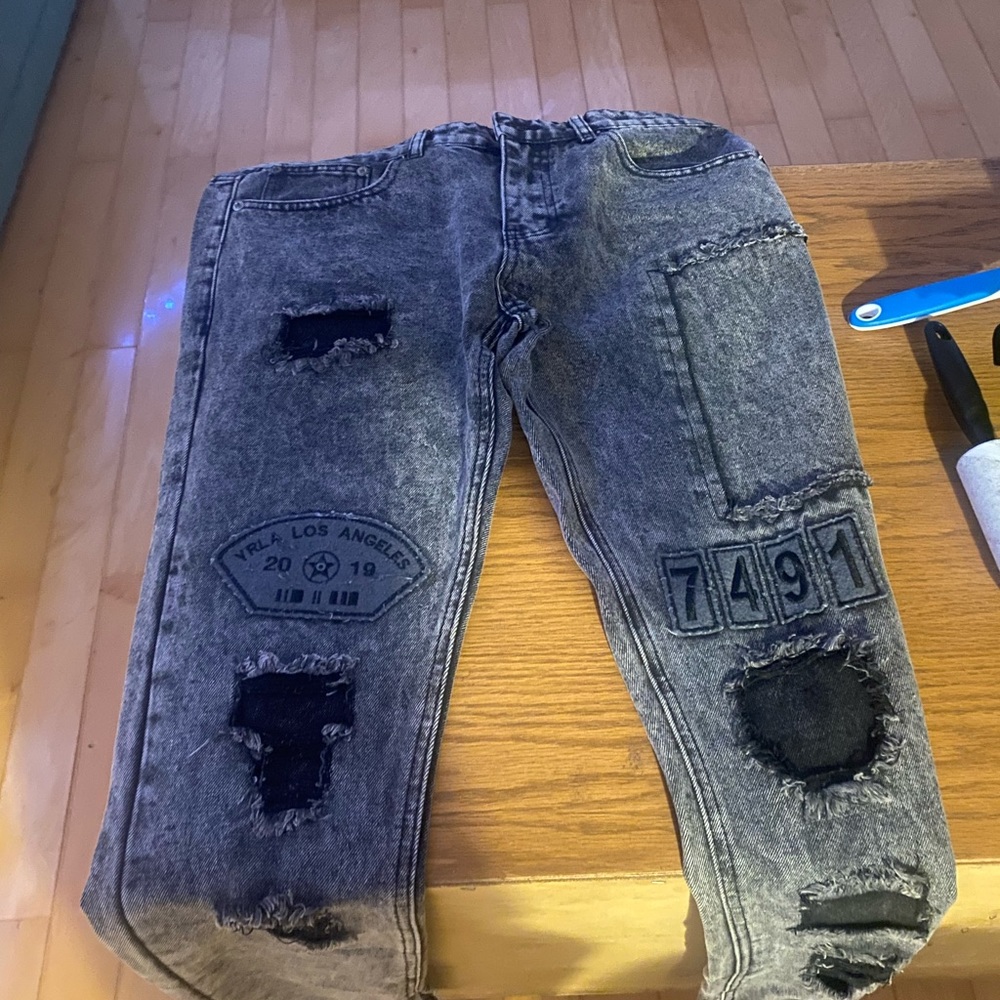Young and Reckless Ripped Patched Jeans